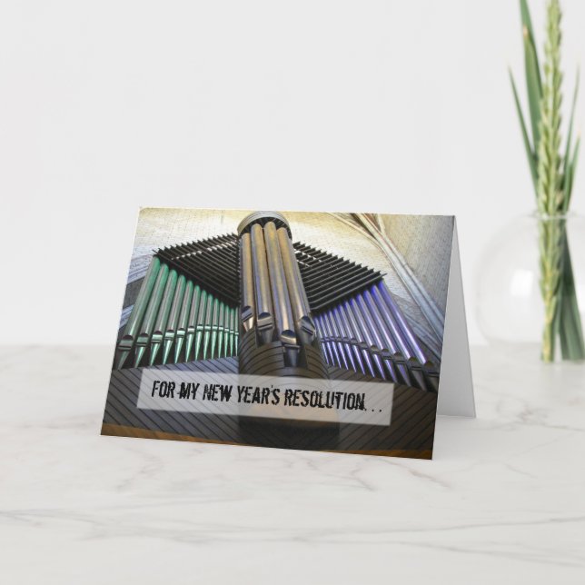 Organised new year card (Front)