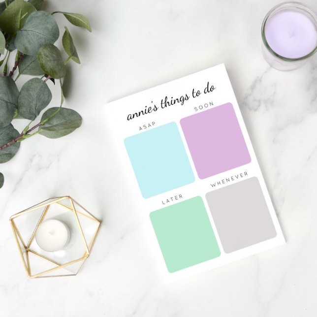 Organised Things to Do | Custom Name Post-it Notes (Creator Uploaded)