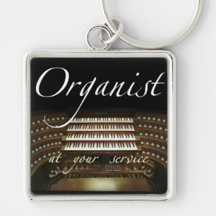 Organist at your service key chain