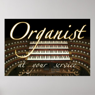 Organist at your service poster