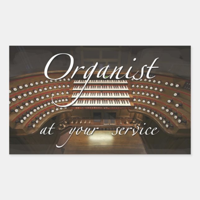 Organist at your service sticker (Front)