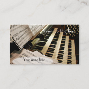 Organist business cards