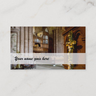 Organist business cards - St John's, Chester, UK