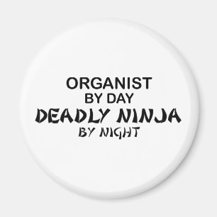 Organist Deadly Ninja by Night Magnet