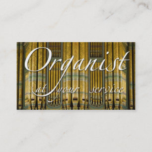 Organist (European organ) business card
