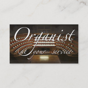 Organist (European organ) business card
