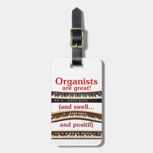 Organist luggage tag