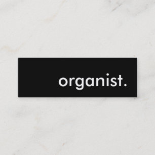 organist. mini business card