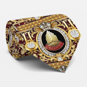 Organist Pipe Organ Facade Designer Neck Tie