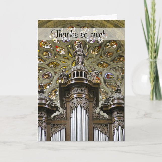 Organist  thank you card (Front)