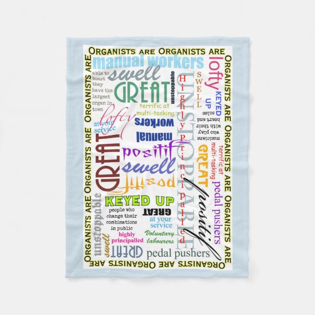 Organists are everything blanket (Front)