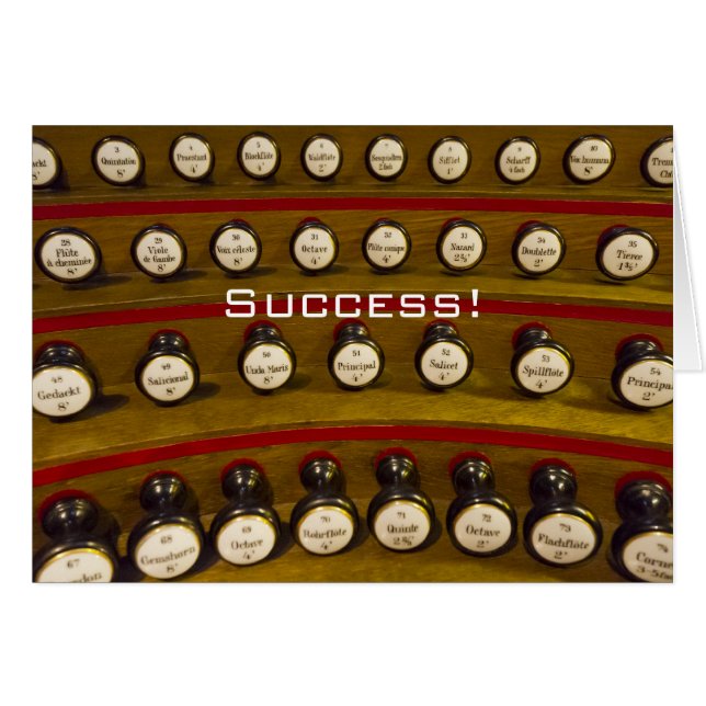 Organists can't stop themselves card (Front Horizontal)