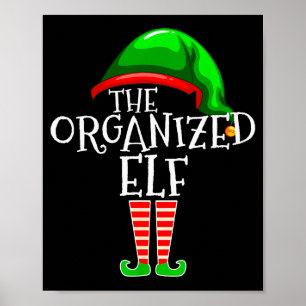 Organized Elf Group Matching Family Christmas  Poster