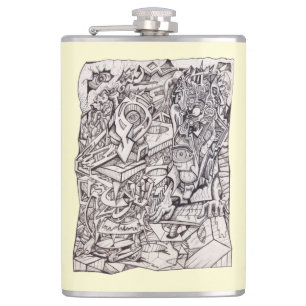 Organs of Worries Vinyl Wrapped Flask