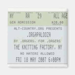 .Orgapalooza - Ticket Magnet