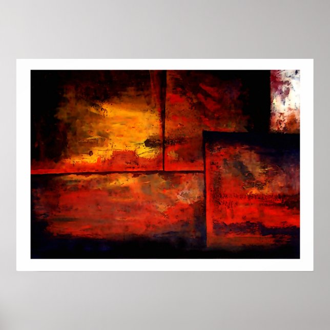 Orginal Abstract Art Print Poster (Front)