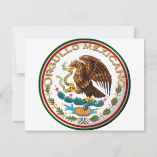 Orgullo Mexicano (Eagle from Mexican Flag) Invitation