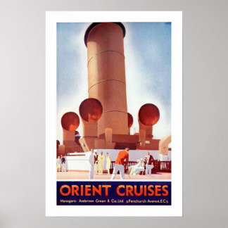 Orient Cruises Big Funnel Poster