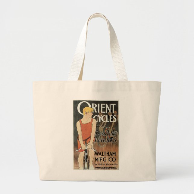 Orient Cycles Large Tote Bag (Front)