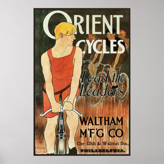 Orient Cycles Vintage Bicycle Advertisement Poster (Front)