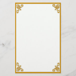 Orient Express in Gold Stationery