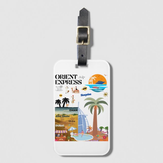 Orient Express Luggage Tag (Front Vertical)
