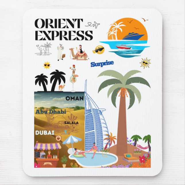 ORIENT EXPRESS MOUSE MAT (Front)