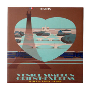 Orient Express Paris Poster Tile