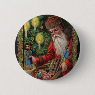 Orient Express Santa 6 Cm Round Badge