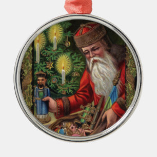 Orient Express Santa Metal Tree Decoration