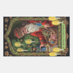 Orient Express Santa Rectangular Sticker