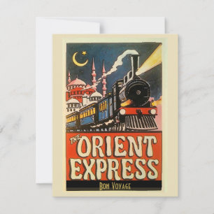Orient Express Train, add text personalise Poster