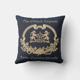 Orient Express Train Logo ~ Paris/Constantinople Cushion