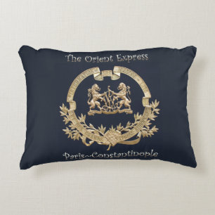 Orient Express Train Logo~Paris/Constantinople ~ Decorative Cushion