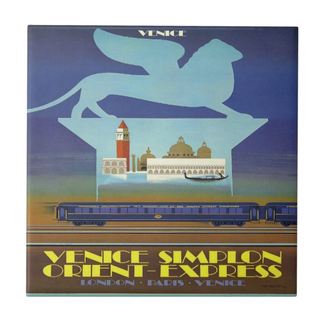 Orient Express Venice Poster Tile (Front)
