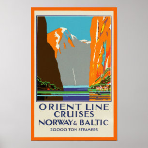 Orient Line Cruises ~ Norway & Baltic Poster