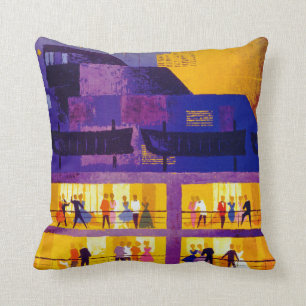 Orient Line ~ Party on Deck Cushion