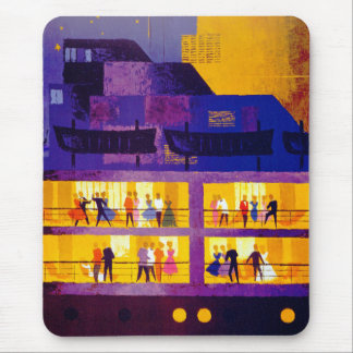 Orient Line ~ Party on Deck Mouse Mat