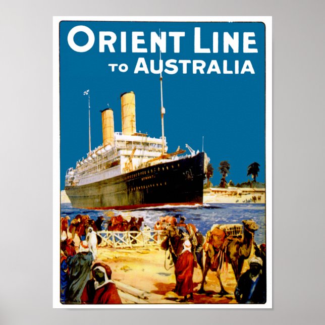 Orient Line to Australia Poster (Front)