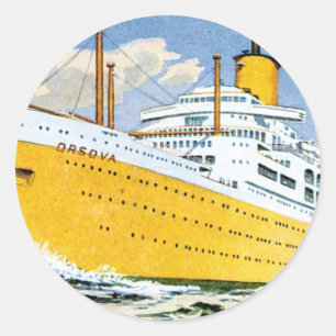 Orient Line's Orsova Classic Round Sticker