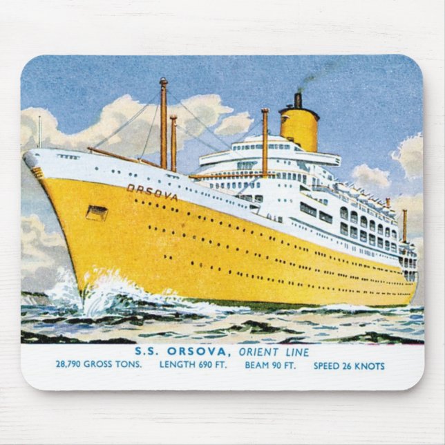 Orient Line's Orsova Mouse Mat (Front)