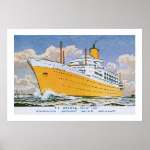 Orient Line's Orsova Poster