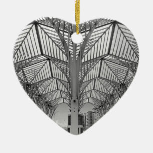 Orient train station in Lisbon Ceramic Tree Decoration