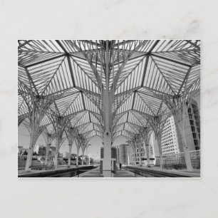 Orient train station in Lisbon Postcard