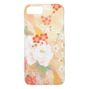 Oriental Accent Japanese Floral Soft Colours-1 iPhone 8/7 Case