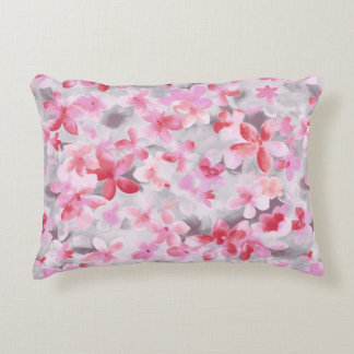 Oriental Accent Japanese Floral Soft Colours Pink- Decorative Cushion