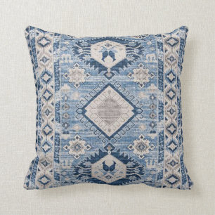Oriental Antique Blue Kilim Rug  Cushion