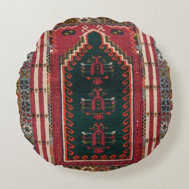 Oriental Antique Kilim Rug   Round Cushion (Front)