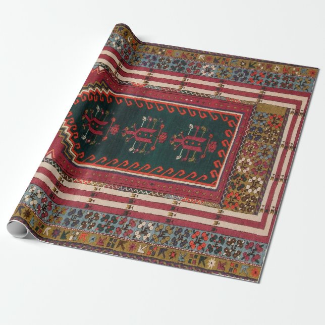 Oriental Antique Kilim Rug   Wrapping Paper (Unrolled)
