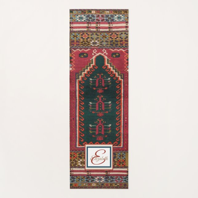 Oriental Antique Kilim Rug  Yoga Mat (Front)